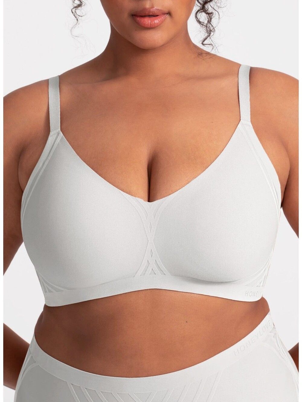 Honeylove Silhouette Wireless Bralight Grey Moondust